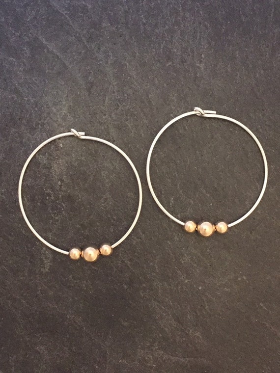 Sterling Silver 6 Pc Creole Earring Hoop for Jewellery Making or Repair