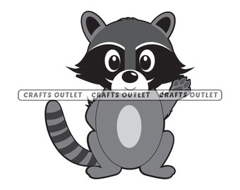 Download Baby Raccoon Svg Etsy