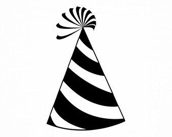 3d Party Hat Svg Etsy