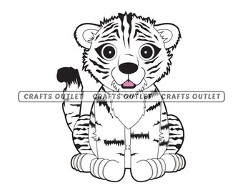 Free Free 347 Cute Baby Tiger Svg SVG PNG EPS DXF File