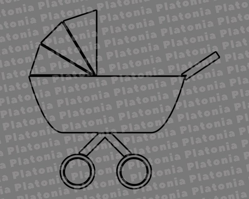 Download Baby Stroller Outline Svg Baby Stroller Svg Carriage Svg | Etsy