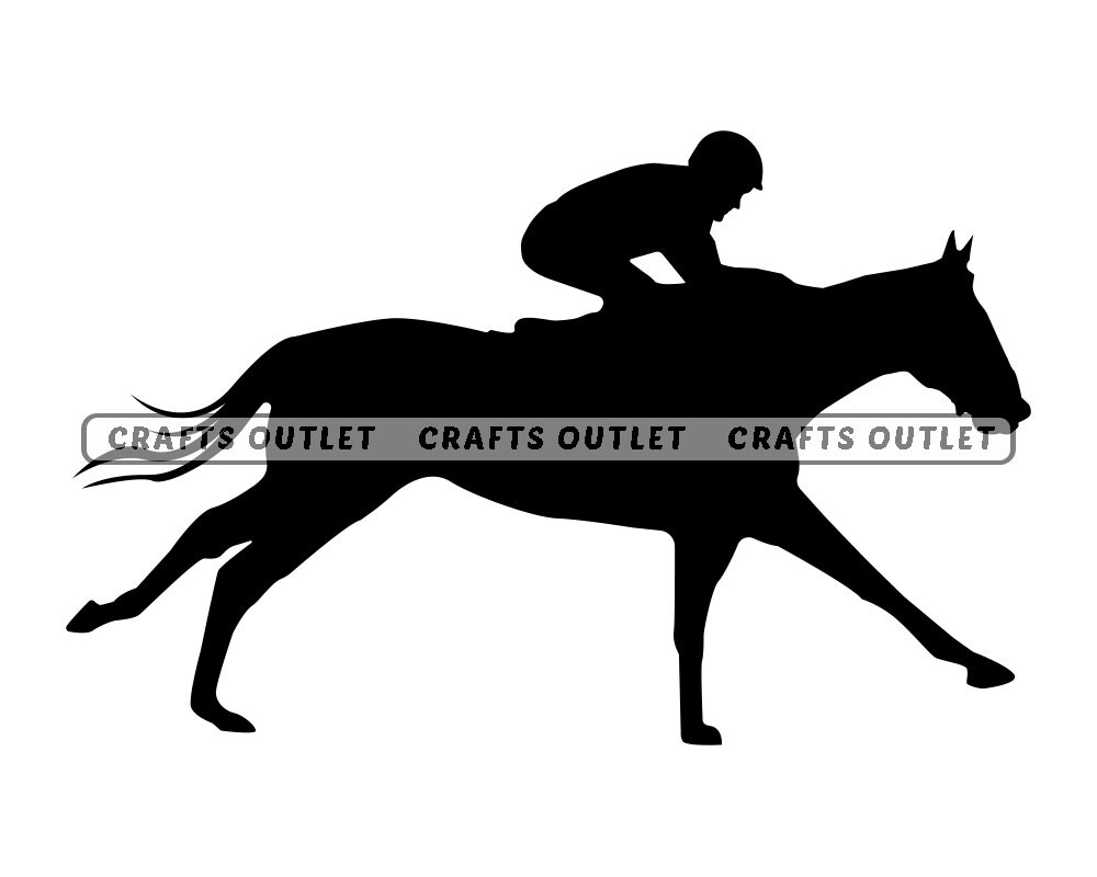 Jockey 2 Svg Horse Racing Svg Equestrian Svg Jockey Png Etsy