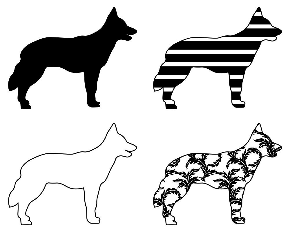 Download Dutch Shepherd SVG Bundle PNG Dog Design Pet Canine Logo | Etsy