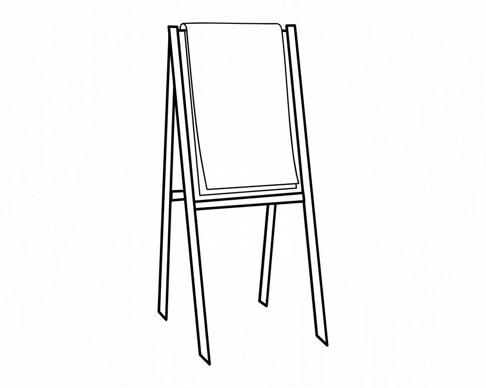 Easel Outline Svg Easel Svg Painting Svg Drawing Svg Easel Etsy