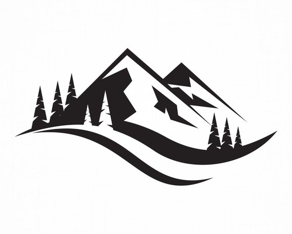 Mountain Logo Svg Mountain Svg Mountain Cut Files Mountain Etsy