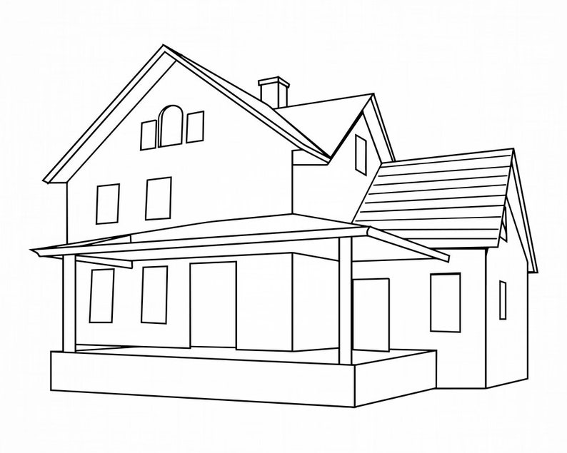 Download Clip Art Dxf House Svg Home Svg Suburban Home Outline 3 Svg Eps Pdf House Cut Files House Clipart Png Files For Cricut Real Estate Svg Art Collectibles