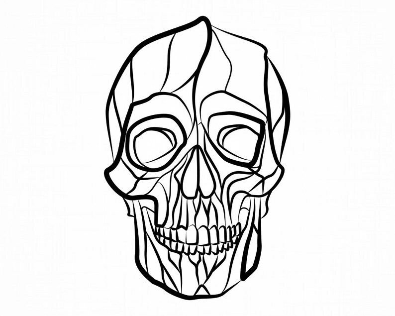 Download Skull Svg Skull Png Dxf Pdf Skull 2 Svg Skull Clipart Skull Files For Cricut Skull Cut Files Skeleton Face Svg Eps Clip Art Art Collectibles