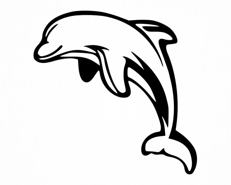 Download Dolphin 22 Svg Dolphin Svg Ocean Animal Svg Dolphin Cut | Etsy
