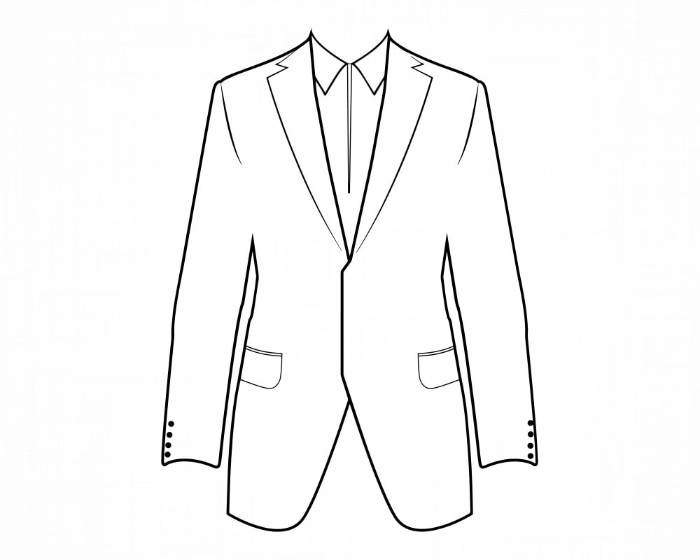 Tuxedo Outline Svg Tuxedo Svg Suit Svg Tuxedo Cut Files | Etsy