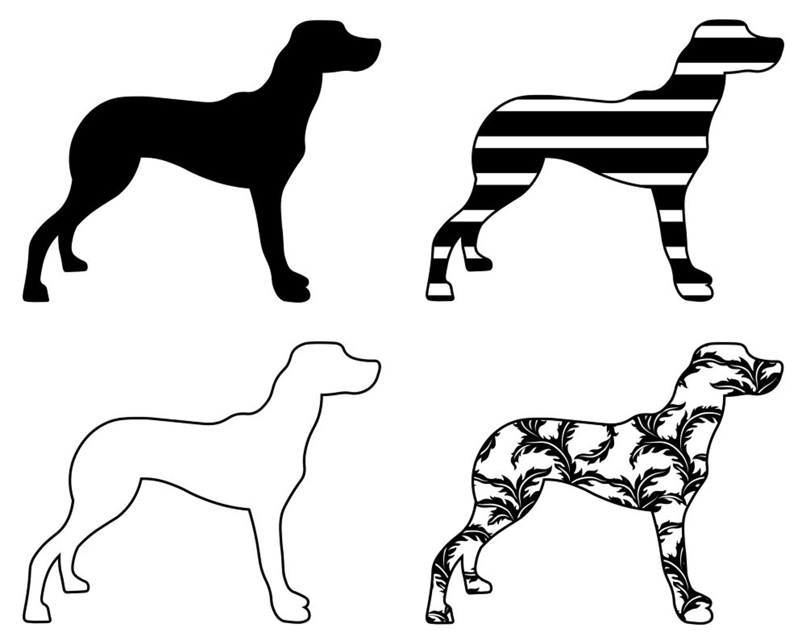 Vizsla 2 SVG Bundle PNG Dog Design Pet Canine Logo Mascot | Etsy
