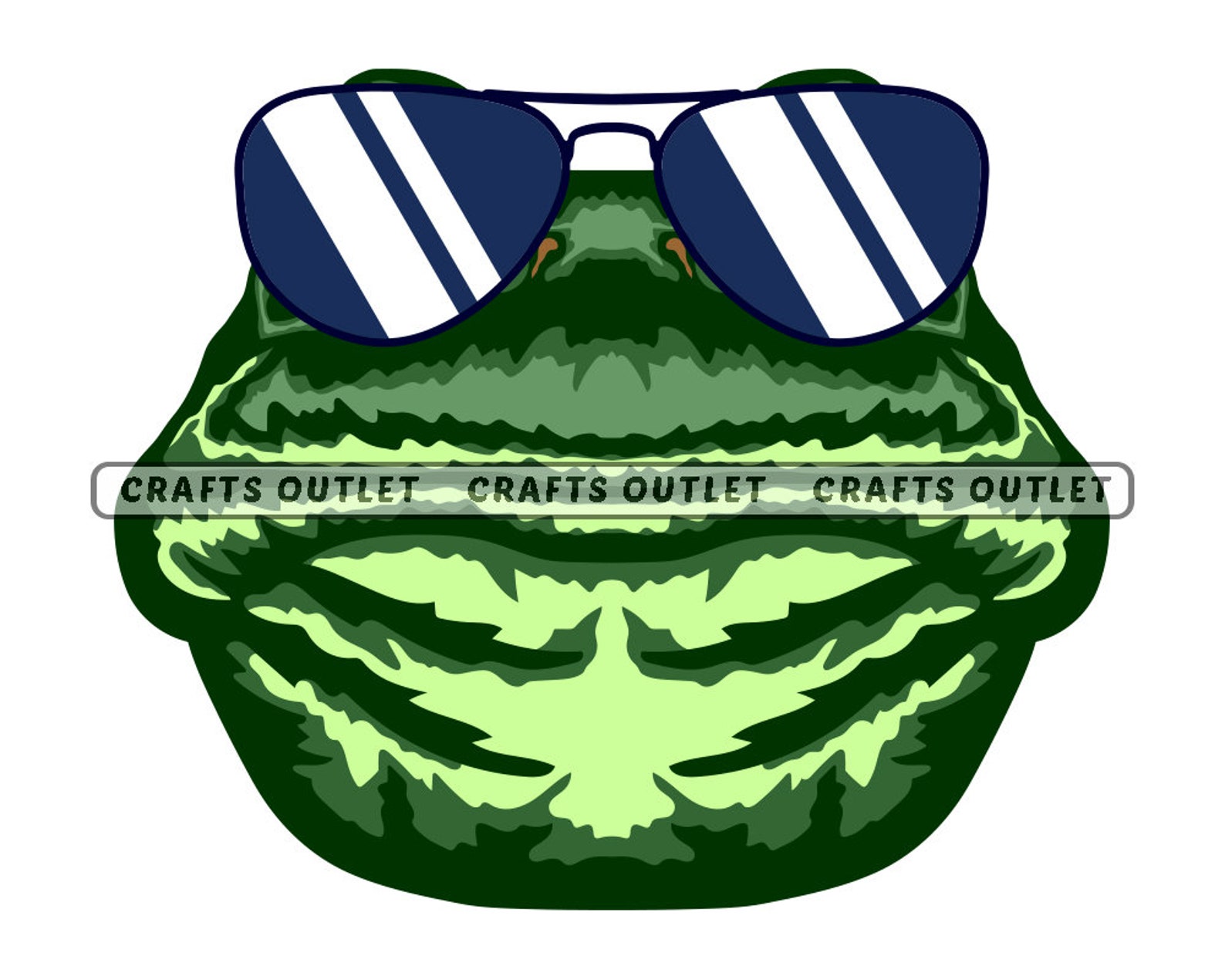 Cool Frog In Aviator Sunglasses SVG PNG and JPG Animal Mascot Etsy