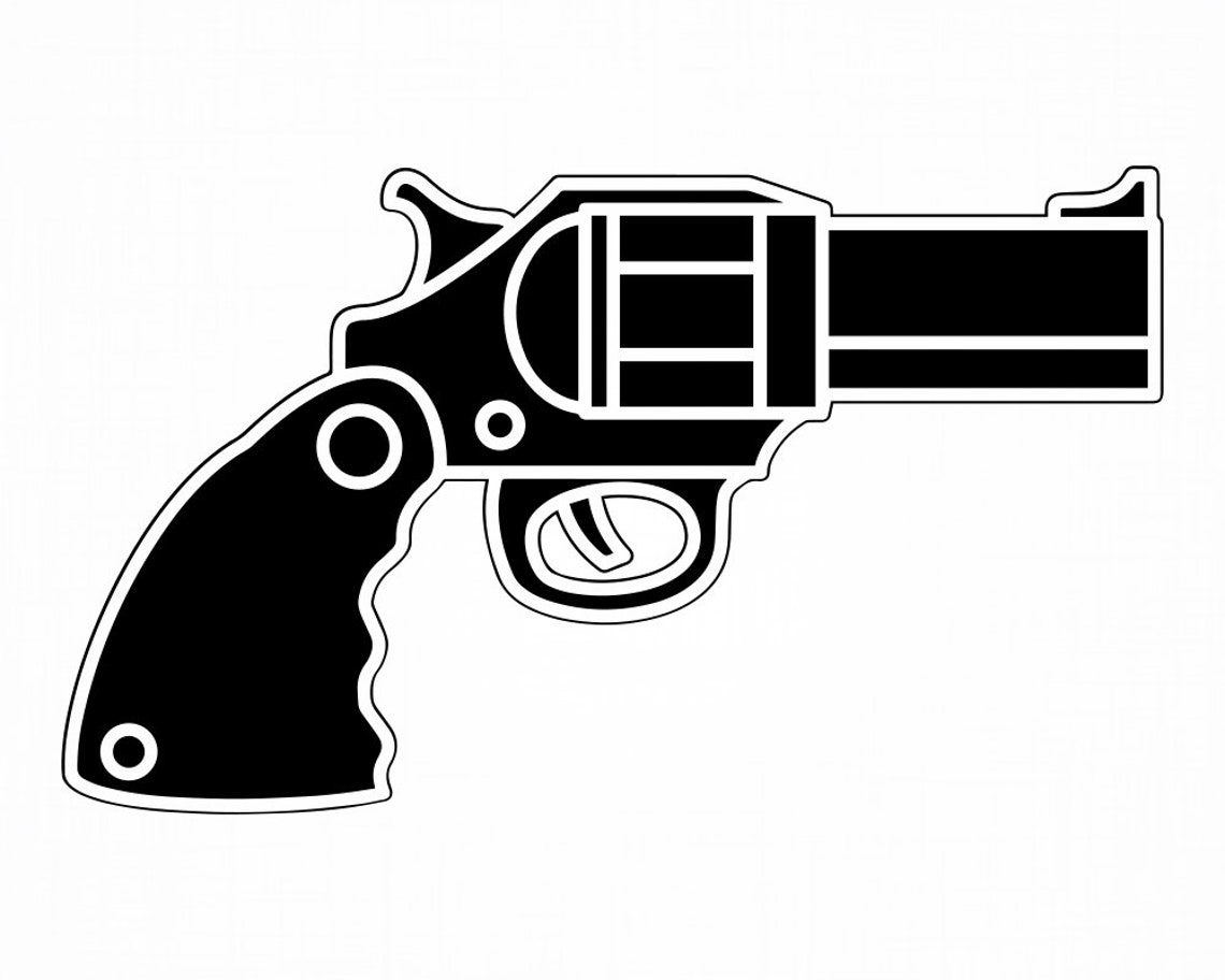 Pistol 2 Svg Pistol Svg Revolver Svg Gun Svg Pistol Cut Etsy