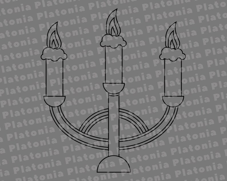 Download Candlesticks Svg Fire Svg Candles Svg Candlesticks Cut | Etsy