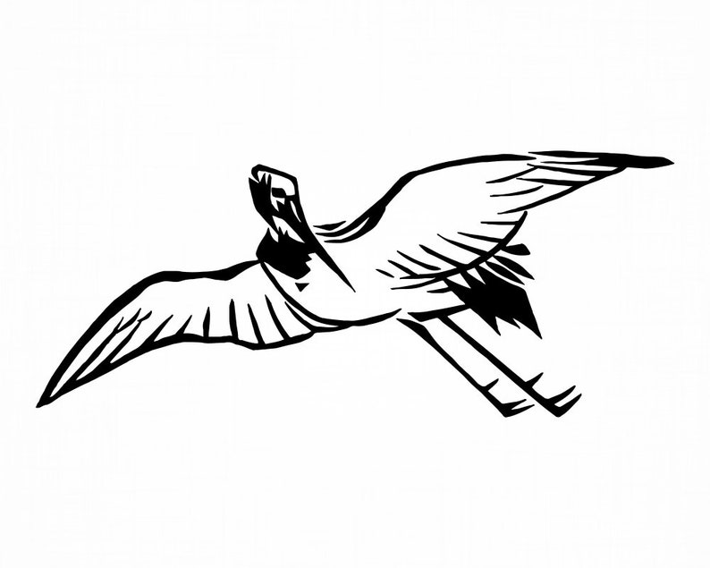 Pdf Dxf Flying Stork Png Bird Svg Flying Stork Files For Cricut Eps Flying Stork Svg Flying Stork Clipart Flying Stork Cut Files