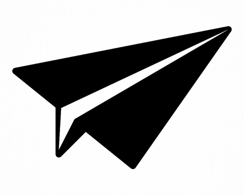 Paper Plane Svg Paper Plane Cut Files Paper Plane Clipart Etsy
