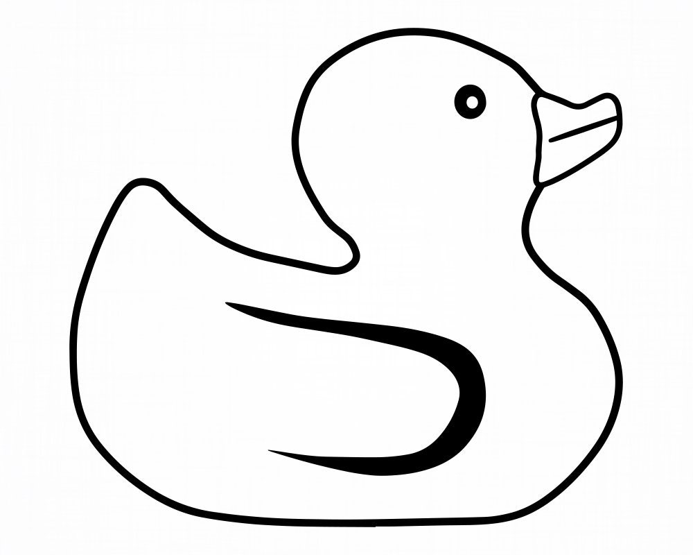 Rubber Duck Outline Svg Rubber Duck Svg Rubber Duck Cut | Etsy