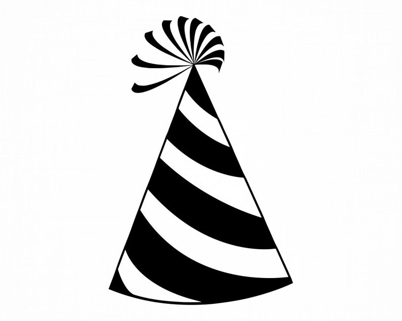 Party Hat Svg Party Hat Cut Files Party Hat Clipart Party Etsy