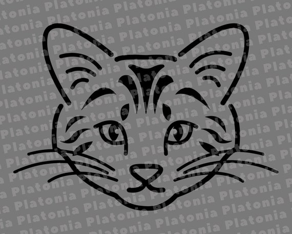 Free Free 313 Outline Cat Face Svg Free SVG PNG EPS DXF File