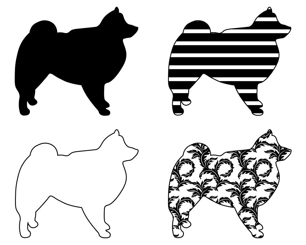 Download American Eskimo Dog SVG Bundle PNG Dog Design Pet Canine ...