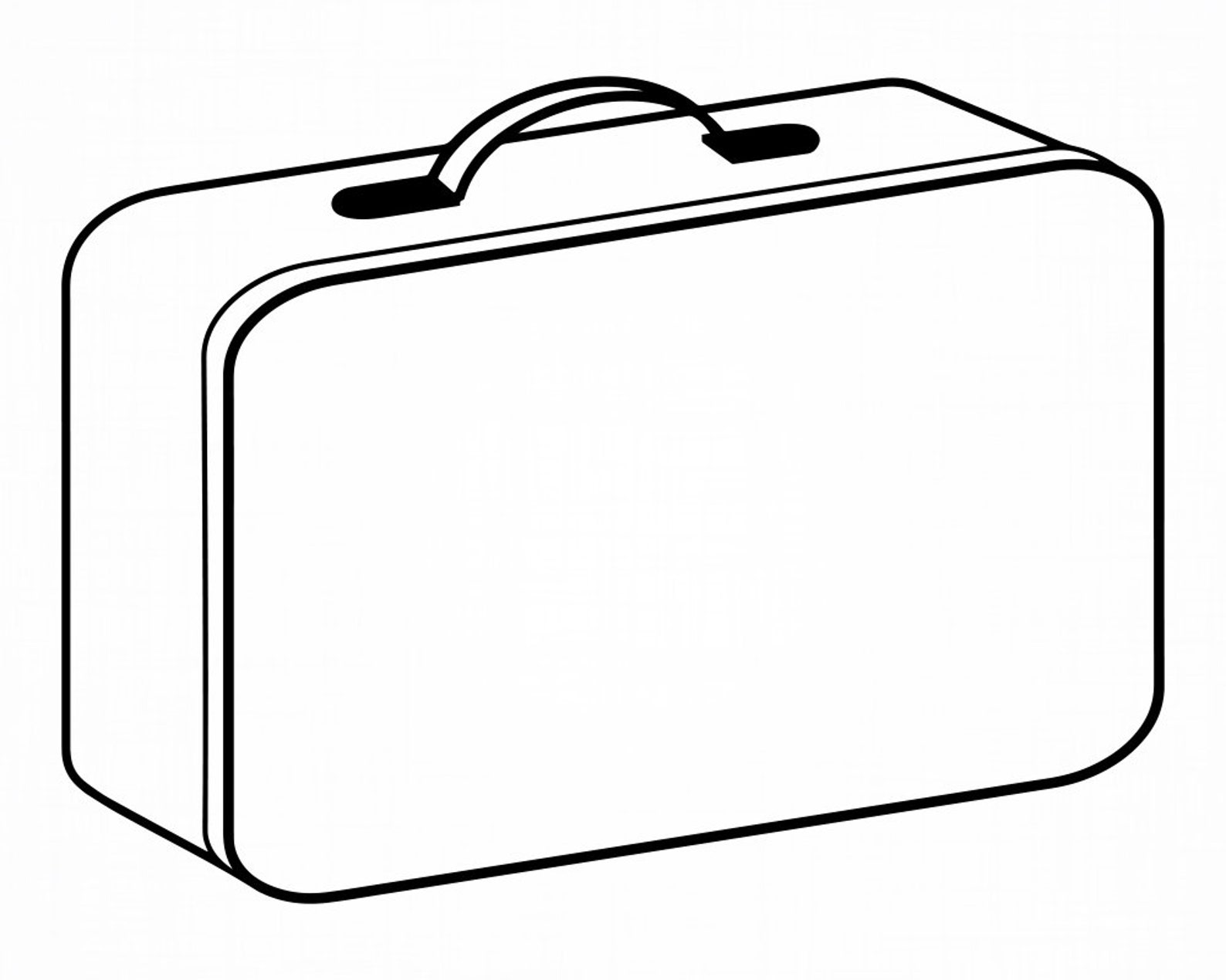 Luggage Outline Svg Suitcase Svg Luggage Cut Files Luggage Etsy