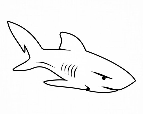 Free Free 153 Shark Outline Svg SVG PNG EPS DXF File
