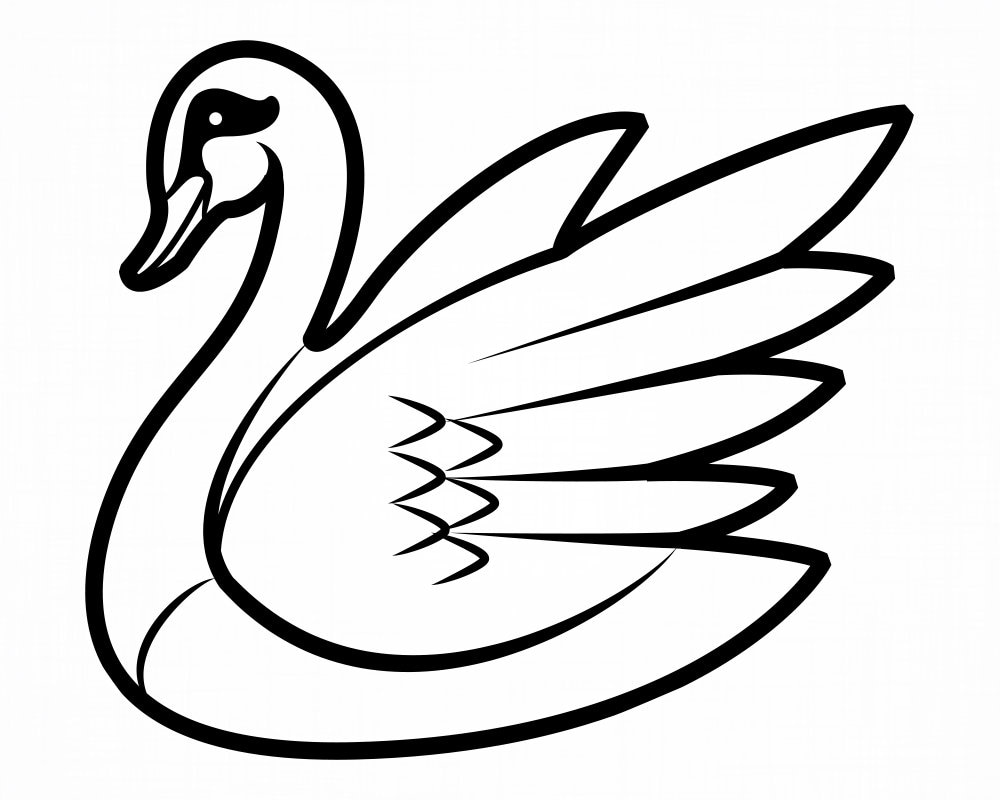 Swan 7 Svg Swan Svg Bird Svg Swan Cut Files Swan Clipart | Etsy