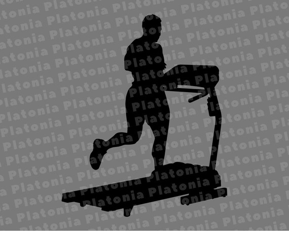 Fitness Svg Treadmill Workout Gym Running Jogging Svg Clipart Etsy