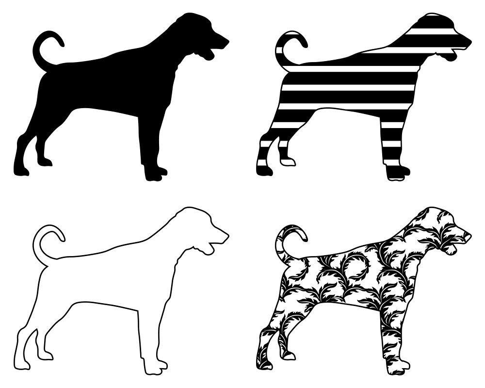 Doberman Pinscher 2 SVG Bundle PNG Dog Design Pet Canine Logo | Etsy