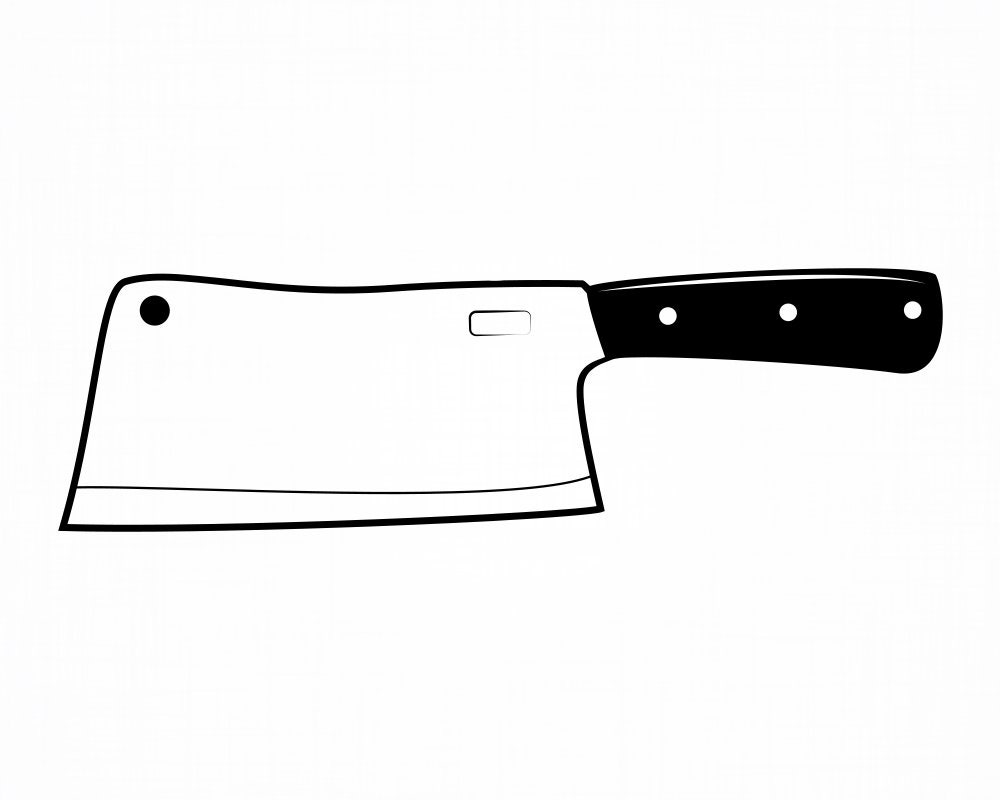 Meat Cleaver Svg Butcher Svg Cleaver Svg Cleaver Cut Files Etsy