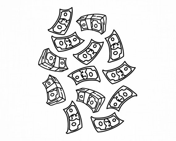Download Raining Money Svg Money Svg Dollars Svg Money Cut Files Etsy