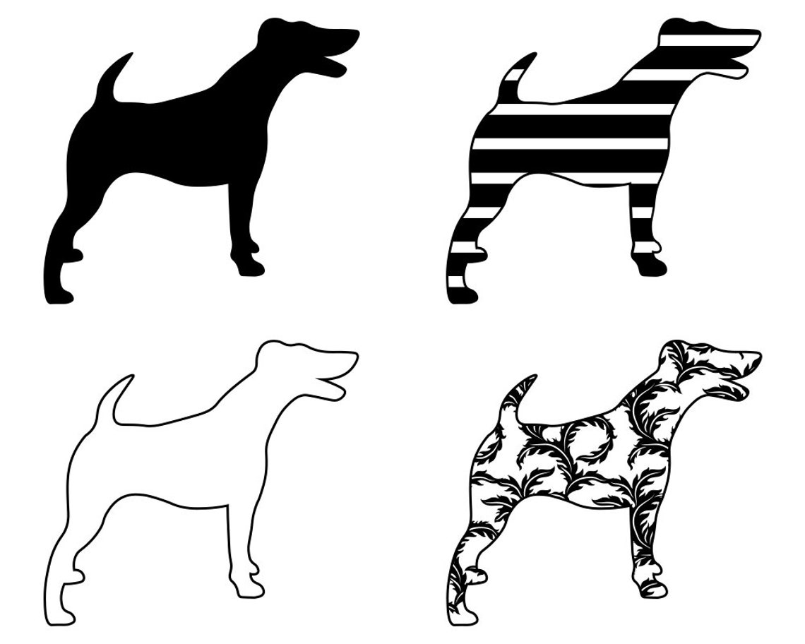 Smooth Fox Terrier SVG Bundle PNG Dog Design Pet Canine Logo | Etsy