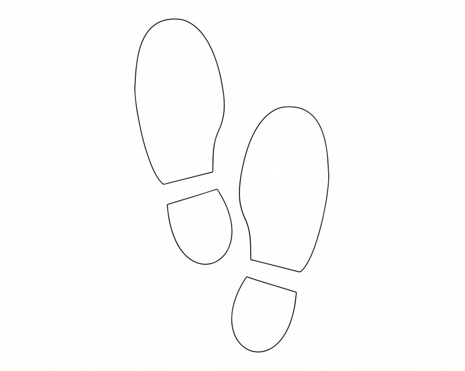 Shoe Prints Outline Svg Shoe Prints Svg Footsteps Svg | Etsy