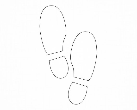 Pdf Dxf Png Shoe Print #2 Svg Shoe Print Svg Footstep Svg Eps Shoe ...