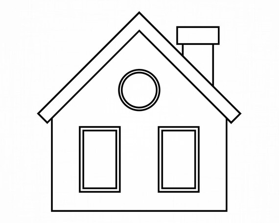 Download House Outline Svg House Svg Home Svg Suburban House Svg Etsy