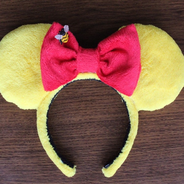 Minnie Mouse Ears, Minnie Ears, Winnie The Pooh, Winnie The Pooh Ears, Winnie The Pooh Minnie Ears