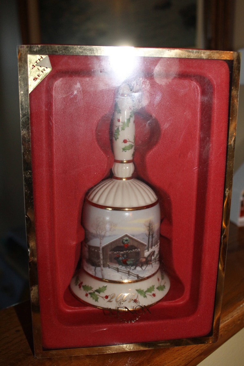 Christmas Gift Christmas Gift Christmas Covered Bridge New In Box Vintage Collectible Bell Country Lenox Annual Holiday Collectible