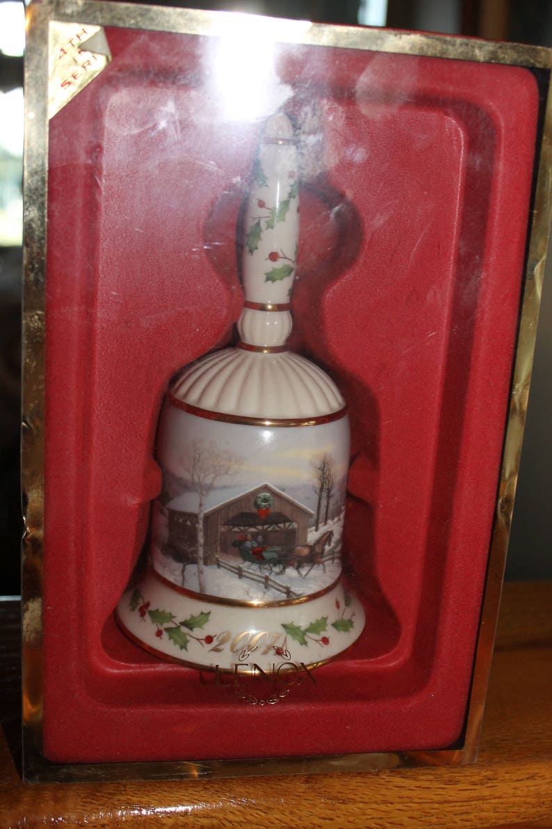 Christmas Gift Christmas Gift Christmas Covered Bridge New In Box Vintage Collectible Bell Country Lenox Annual Holiday Collectible