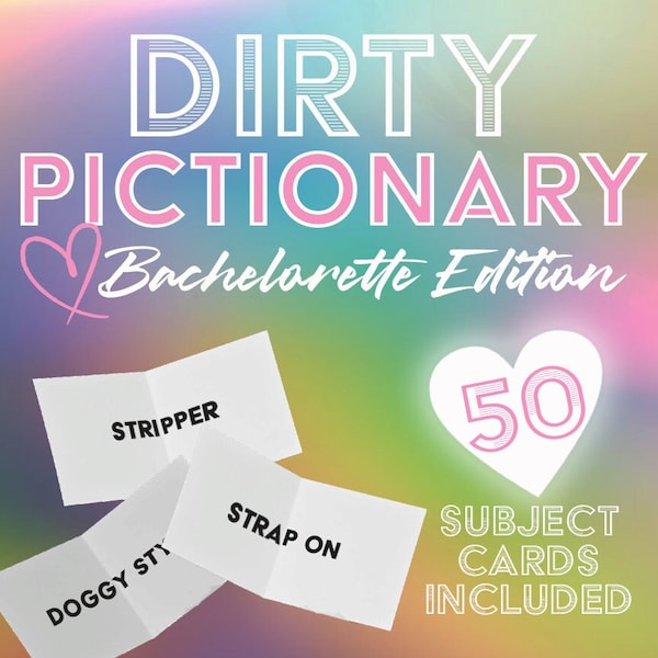 Bachelorette Dirty Pictionary - DIGITAL DOWNLOAD