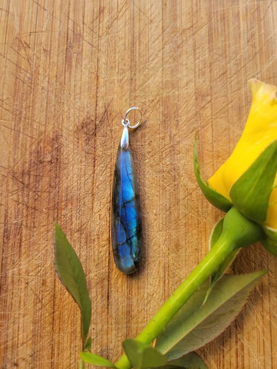 ゴルチエ　ラブラドライトペンダント ラブラドライトペンダント - Etsy 日本