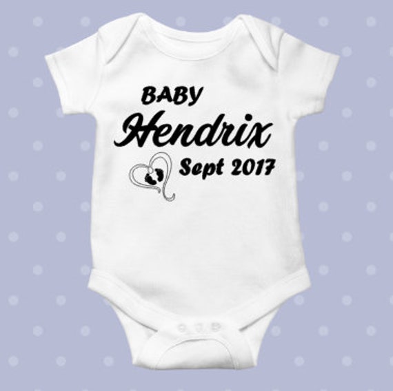 etsy baby announcement onesie