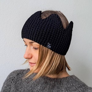 Merino Wolle Krone Stirnband, gestrickte Krone Ohrwärmer, Handgestrickte Krone Kinder Kleinkinder, Erwachsene Krone, Kostüm Krone, Kinderkrone, Stirnband gestrickt