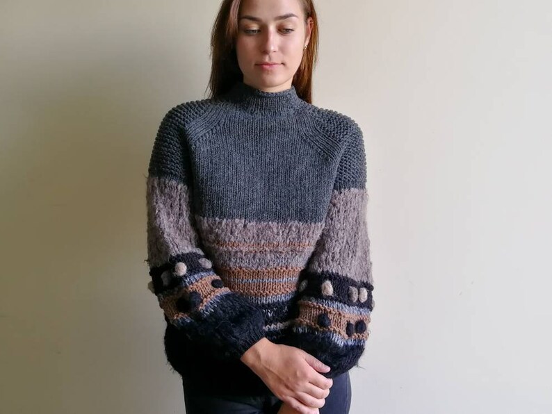 chunky polo neck jumper womens