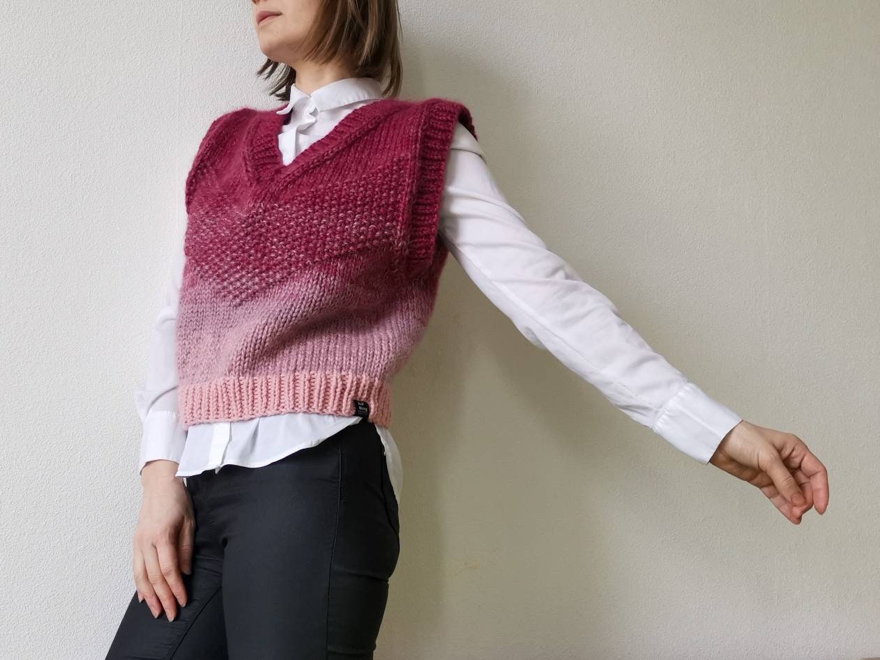 希少 hand frame knited ヴィンテージ ウールセーター Mサイズ ❤本日