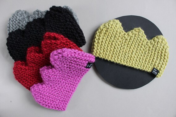 knitted crown headband
