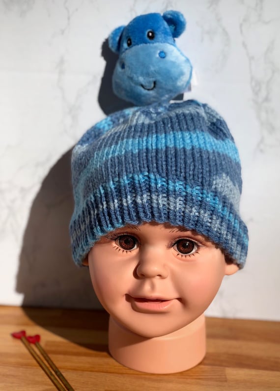 blue toddler hat