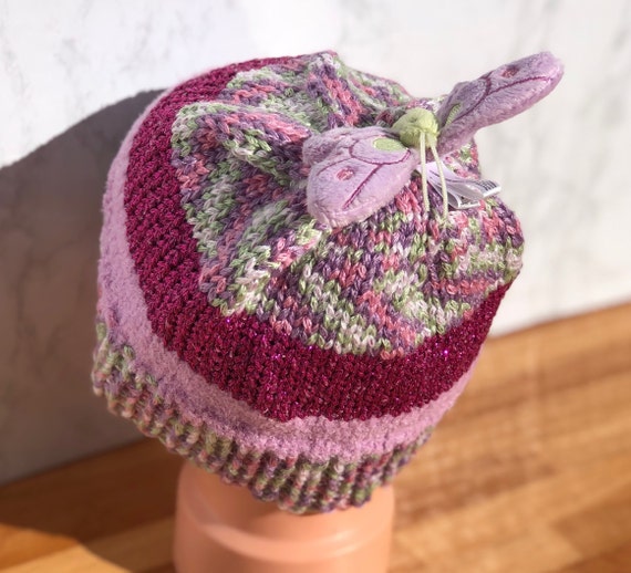 Cute Butterfly Topper Toddler Beanie 