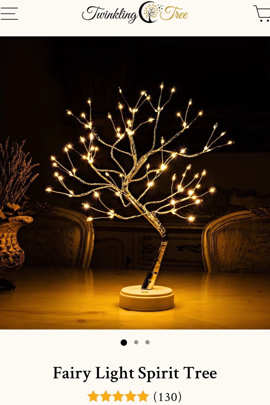 Fairy Light Spirit Tree Etsy