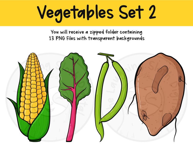 Vegetable Clip Art Healthy Food Clip Art Kitchen Art Etsy UK