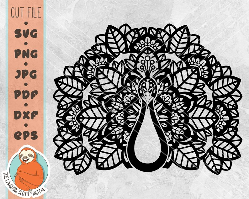 Download Mandala Peacock Cut File Peacock SVG SVG File Peacock | Etsy