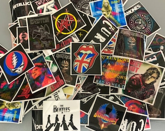 Music Band Stickers, Rock, Pop, Grunge, 80s, 90s, 2000s, Nostalgic, Custom Vinyl Stickers